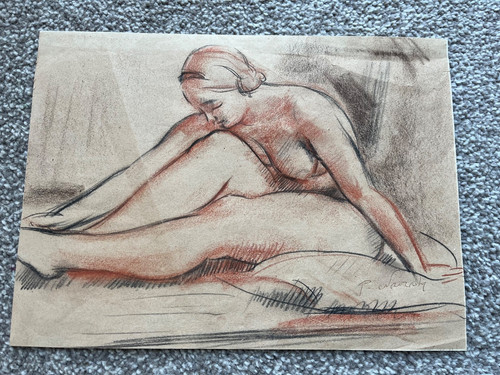 Vintage pencil drawing - pencil,