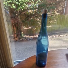 COBALT BLUE GLASS VINE BOTTLES