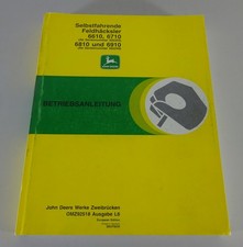 Operating Manual John Deere Field Chopper 6610 / 6710 / 6810 / 6910 Edition 1996