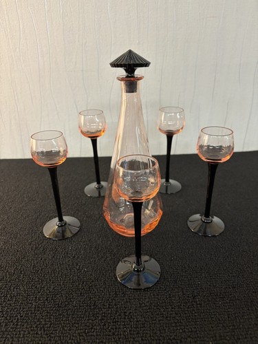 Art deco glass liqueur - glass,