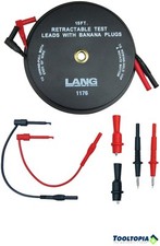 LANG TOOLS 7pc Retractable Test Leads Set 15ft AE1176