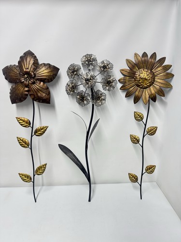 Set metal flower wall - 3, art