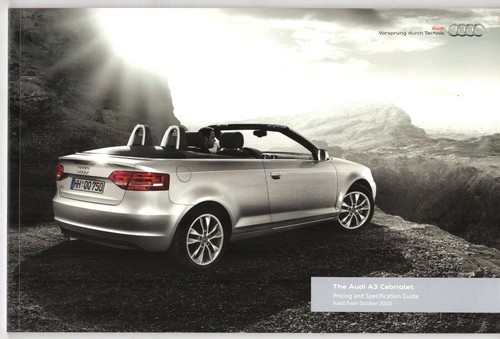 Audi cabriolet 2010 2011 uk - a3, 2010-2011