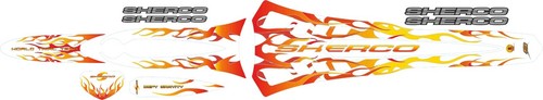 Sherco decal sticker - decal, orange