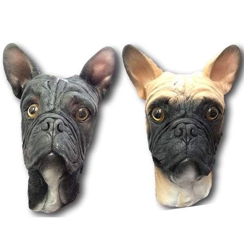 French bulldog mask - bulldog, full