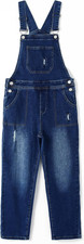 Boys Denim Overalls,Ripped