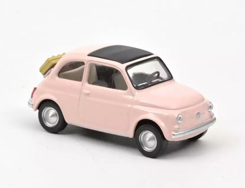 Norev fiat 500f 1965 - 1/43, pink