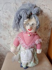 Handmade granny door stop - door,