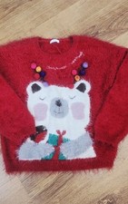 Next Girls Red Fluffy