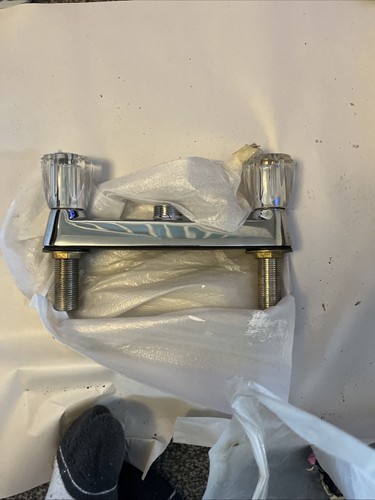 Chrome deck mounted bath - chrome, deck-mounted
