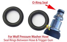 Wolf Pressure Washer Quick Release Hose Male End 2 O-Ring Rubber Seals