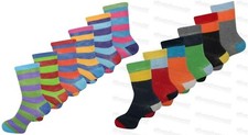 Boys Girls Socks Childrens  6 Pairs Coloured Funky Designs Smart Kids Fashion