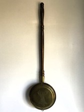 Vintage Brass Bed Warmer with