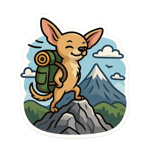 Funny chihuahua cartoon - 5x,