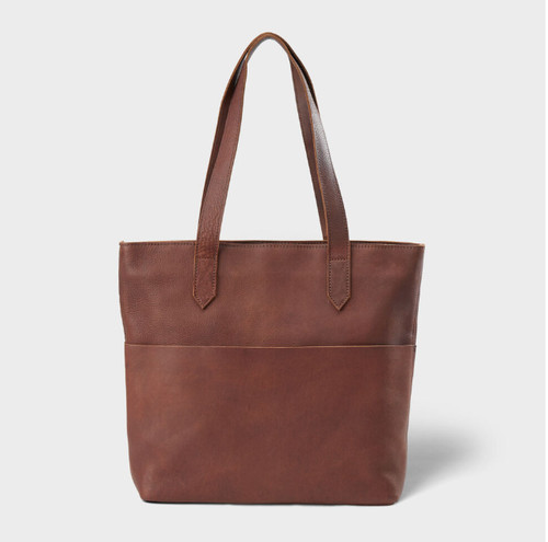 Lifetime leather tote bag - leather,