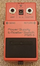 BOSS Roland Psm-5 Power Supply & Master Switch Pedal Vintage 1980s Made In Japan