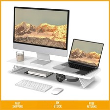 Sturdy Large Wood Dual Monitor