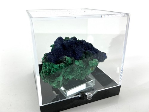 Azurite with malachite - azurite,