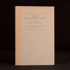 1925 With The Living Voice John Masefield Limited Edition Signed Address 1st Ed