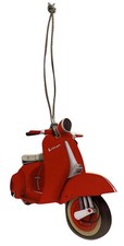 Red Vespa Scooter Christmas Tree Decoration - Scooter Tree Decorations MS11-D