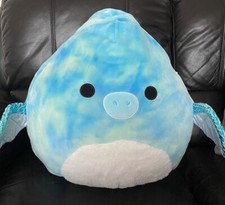 Squishmallows Shantira The Blue Tie Dye Pterodactyl 16" 40cm Soft Toy