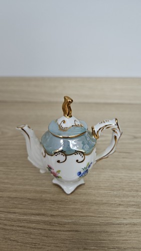 Miniature porcelain teapot - miniature,