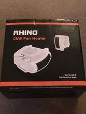 Portable Small Fan Heater. Rhino CD 2kW. Boxed, excellent condition.