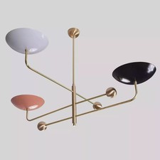3 Light Pendant Mid Century