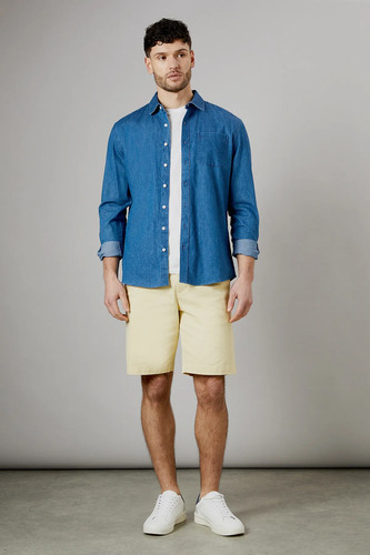 Maine yellow shorts mens - yellow,