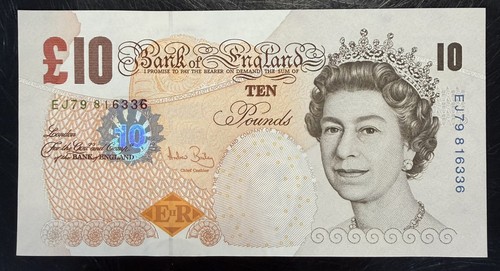 Old ten pound - £10, note