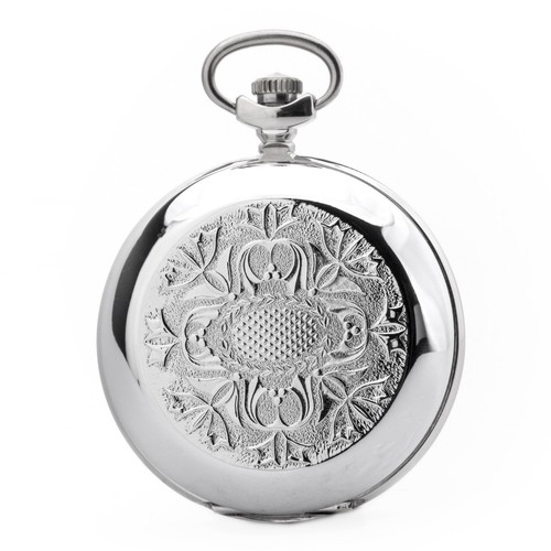 Pocket watch floral ornament - watch,
