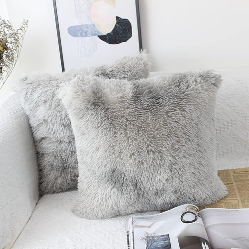 Oyimua soft faux fur cushion - soft,