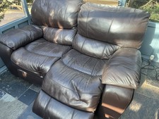 2x Reclining 2 Seat leather