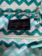 jansport backpack Chevron Pattern White/Mint Green