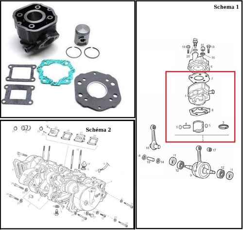 Piston cylinder derbi senda - piston,