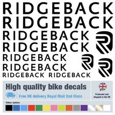 Ridgeback new bike decals with free bike protection (26 pack) free delivery