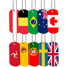 COUNTRY FLAGS NECKLACE METAL