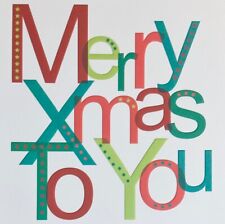 PACK OF 5 CHARITY HALLMARK CHRISTMAS CARDS ~ QUALITY EMBOSSED MODERN ~SEE DESCR