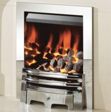 Gas Fire Crystal Fires Gem Inset Coal Chrome Grace 3.9kw Output
