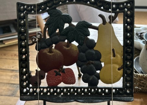 Vintage cast iron fruit themed - vintage,
