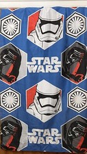 Star Wars Stormtrooper curtains Unlined Length 55” Width 63” Per Curtain X2 VGC