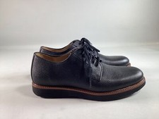 Mens Samuel Hubbard Black Pebble Grain Highlander Dress Shoes NEW