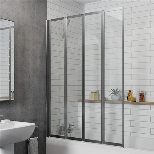 Four panel folding bath shower - folding,