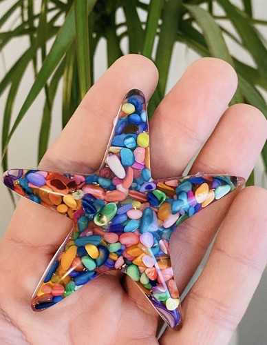 Natural stone starfish - natural,