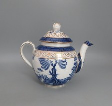 Vintage Booths Real Old Willow 9072 Pattern Small Teapot - Gilt - T Goode