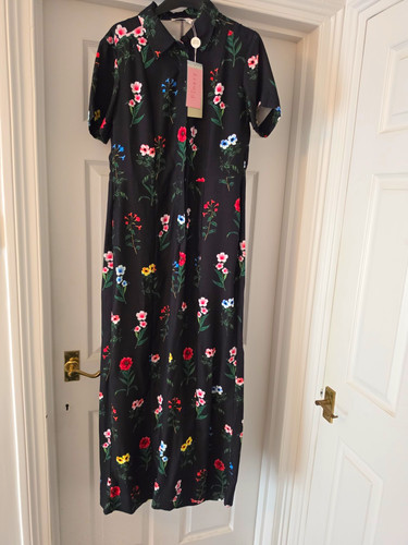 Finery black floral collared - finery,