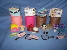 4 LOL SURPRIZE DOLLS PETS + CONTAINERS (1 RARE/ 1 ULTRA RARE)