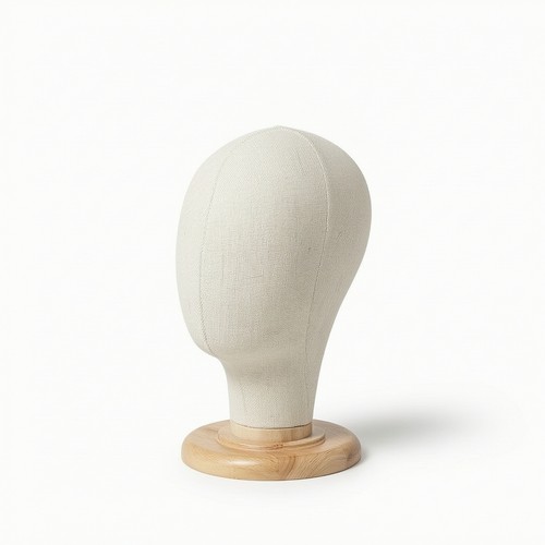 Linen mannequin head - linen,