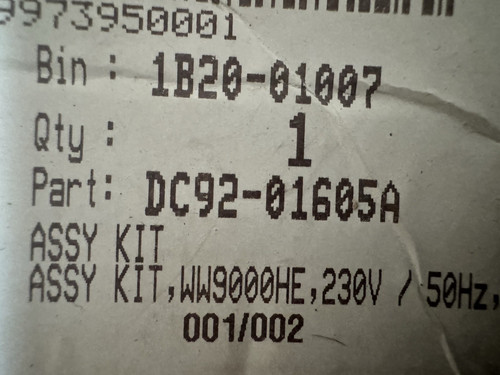 Samsung assy kit - samsung,assy, washing