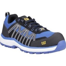 Caterpillar CAT Charge S3 Safety Trainer Shoe Black/Blue Work Composite Toe